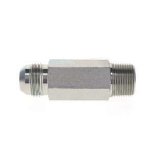 6NJ 37° Male JIC x Long Male NPT Pipe Connector